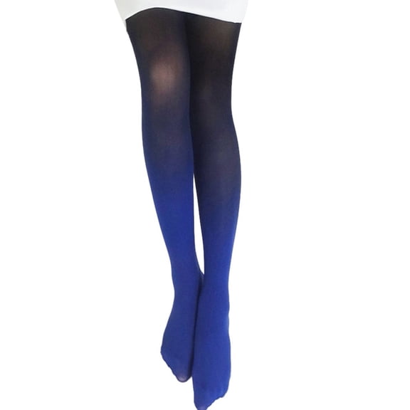 Womens Over-The-Knee Stockings Striped Gradient Color Stockings