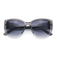 thumbnail image 1 of Womens Oversize Diva Luxury Fashion Cat Eye Designer Style Sunglasses [Slate Clear - Smoke], 1 of 8