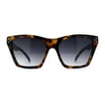 thumbnail image 1 of Womens Oversize Horn Rim Cat Eye Sunglasses Tortoise Smoke, 1 of 4