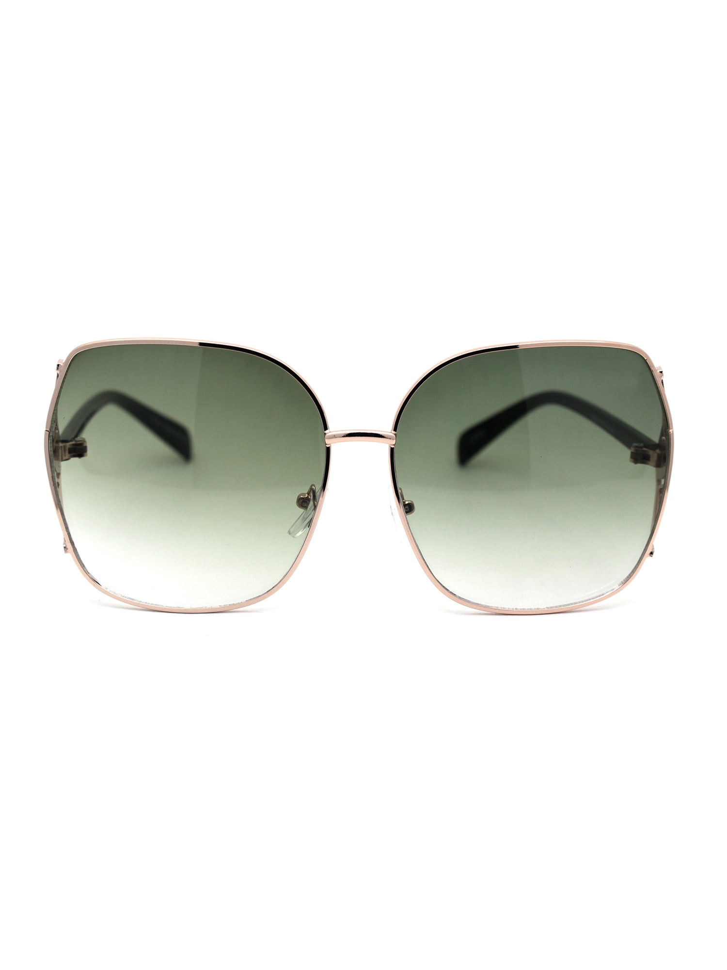 Metal Frame Oversized Butterfly Sunglasses with Rhinestones Lyrin - Rimless Oversize Rhinestone Butterfly Women Fashion  main image 3