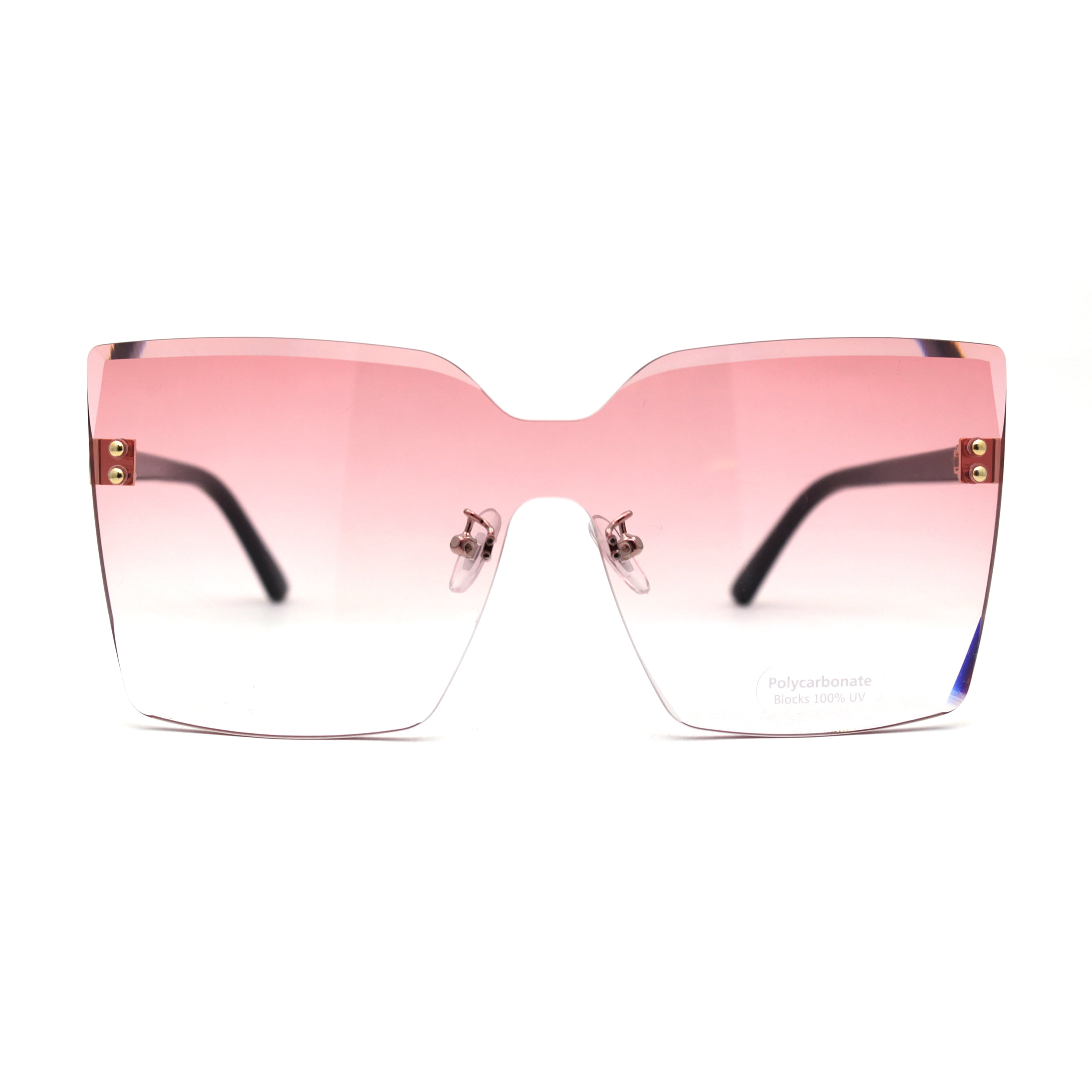 Chic Pink Square Sunglasses HS2187 - Square Modern Fashion Chic Women Wholesale  main image 4