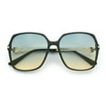 thumbnail image 1 of Womens Oversized Butterfly Rectangle Fashion Rhinestone Arm Sunglasses Green - Blue Beige, 1 of 7