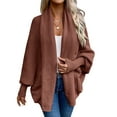 thumbnail image 1 of Womens Oversized Cardigan Sweaters Open Front Knit Casual Long Sleeve Fall Sweater Coats, 1 of 5