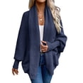 thumbnail image 1 of Womens Oversized Cardigan Sweaters Open Front Knit Casual Long Sleeve Fall Sweater Coats, 1 of 5