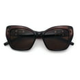 thumbnail image 1 of Womens Oversized Cat Eye Designer Fashion Luxury Sunglasses All Brown, 1 of 8