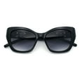 thumbnail image 1 of Womens Oversized Cat Eye Designer Fashion Luxury Sunglasses Black - Smoke, 1 of 8