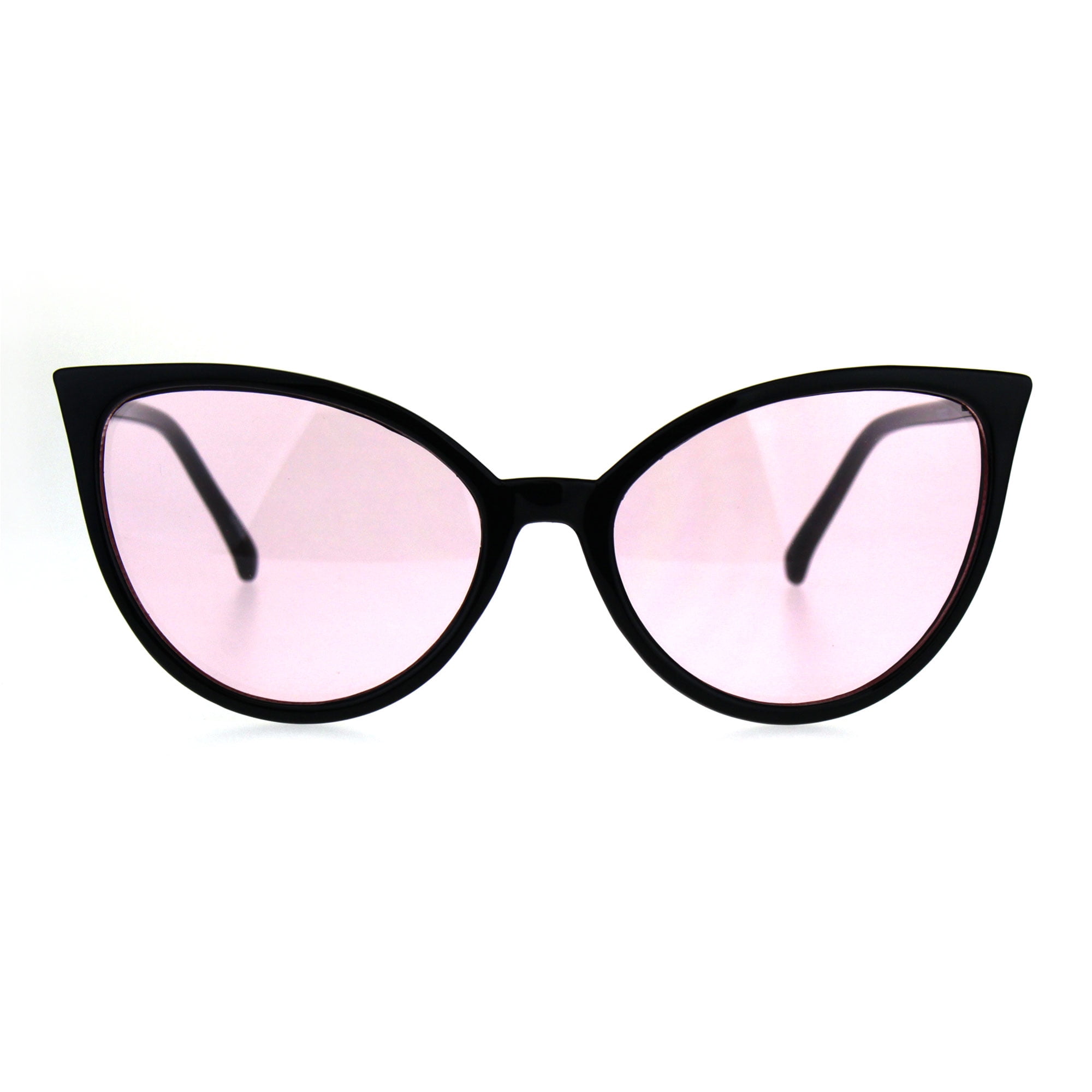 Womens Oversized Cat Eye Goth Pop Color Lens Plastic  display picture 3