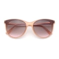 thumbnail image 1 of Womens Oversized Cat Eye Horn Rim Inset Lens Sunglasses Peach - Pink, 1 of 7