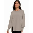 thumbnail image 1 of Womens Oversized Crewneck Long Sleeve Shirts Pullover Sweatshirts, 1 of 7