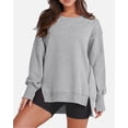 thumbnail image 1 of Womens Oversized Crewneck Long Sleeve Shirts Pullover Sweatshirts, 1 of 7