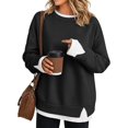 thumbnail image 1 of Womens Oversized Crewneck Sweatshirt - Teacher Outfits Fall Long Sleeve Top, 1 of 12
