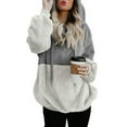 thumbnail image 1 of Womens Oversized Fuzzy Fleece Sweatshirts Hoodies Pullover,S-4XL, 1 of 6