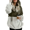 thumbnail image 1 of Womens Oversized Fuzzy Fleece Sweatshirts Hoodies Pullover,S-4XL, 1 of 5