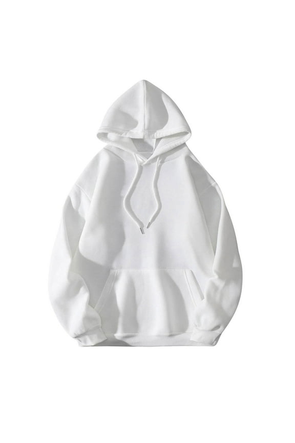 Womens Oversized Hoodie Outwear Funny Sayings Letter Print Back Pullover Hooded Boyfriend Sweatshirt with Pocket (X-Large, White)