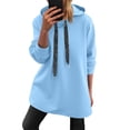 thumbnail image 1 of Womens Oversized Hoodie Sweatshirt Long Sleeve Fleece Pullover Shirts Lightweight Cozy Soft Fall Tops, 1 of 5