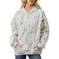 thumbnail image 1 of Womens Oversized Hoodies Camo Print Casual Long Sleeve Pullover Hooded Shirts 2025 Fall Winter Fashion Relaxed Fit Sweatshirts, 1 of 3