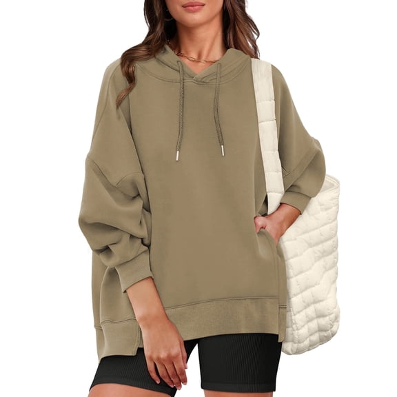 Womens Oversized Hoodies Casual Long Sleeve Drawstring Sweatshirts Pullover Fall Winter Outfits