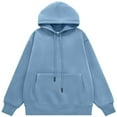 thumbnail image 1 of Womens Oversized Hoodies Comfrt Long Sleeve Sweatshirts Y2k Fall Winter Pullover with Pocket, 1 of 6