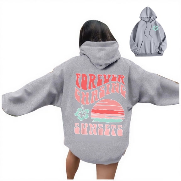 Womens Oversized Hoodies Fall Fashion Printed Casual Loose Fit Cozy Soft Outdoor Activities Plus Size Clothes Outfits