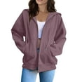 thumbnail image 1 of Womens Oversized Hoodies Fleece Loose Hooded Sweatshirt Fall Winter Jacket Trendy Clothes, 1 of 4
