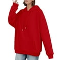 thumbnail image 1 of Womens Oversized Hoodies Sweatshirts Fall Fashion Pullover Sweaters Winter Clothes S-5XL, 1 of 4
