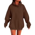 thumbnail image 1 of Womens Oversized Hoodies Fleece Sweatshirts Long Sleeve Sweaters Pullover Fall Outfits Winter Clothes, 1 of 5