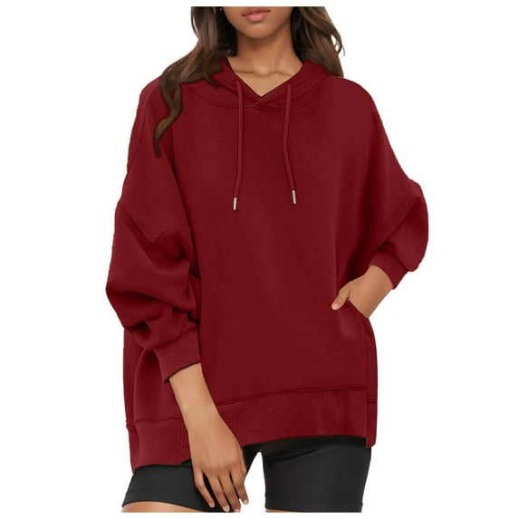 Womens Oversized Hoodies Sweatshirts Long Sleeve Sweaters Pullover Fall Outfits with Pocket