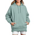 thumbnail image 1 of Womens Oversized Hoodies Sweatshirts Long Sleeve Sweaters Pullover Fall Outfits with Pocket, 1 of 5