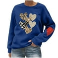 thumbnail image 1 of Womens Oversized Hoodies Heart Polka Dot Pullover Leopard Casual Long Sleeve Sweatshirt Tops Cute Crewneck Vogue Sweatshirts Y2K Trendy Outfits Tops, 1 of 4