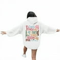 thumbnail image 1 of Womens Oversized Hoodies Letter Print Long Sleeve Hooded Sweatshirts Winter Fall Pullover Tops Fashion Y2k Outfits Clothes, 1 of 7