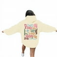 thumbnail image 1 of Womens Oversized Hoodies Letter Print Long Sleeve Hooded Sweatshirts Winter Fall Pullover Tops Fashion Y2k Outfits Clothes, 1 of 7