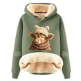 thumbnail image 1 of Womens Oversized Hoodies Long Sleeve Highland Cattle Print Hooded Sweatshirts Fall Fashion Pullover Sweaters Winter Y2k Clothes, 1 of 3