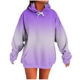 thumbnail image 1 of Womens Oversized Hoodies, Long Sleeve Pullover for Women Fall Fashion Loose Fit Ombre Tie Dye Drawstring Hooded Sweatshirts with Pockets, 1 of 5