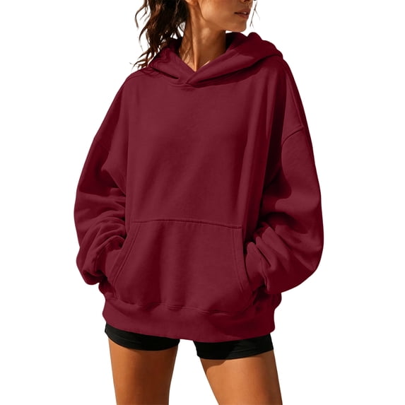 Womens Oversized Hoodies Satin lined Hoodies Oversized Sweatshirt Fall Sweaters Casual Y2K Jacket Clothes, XL