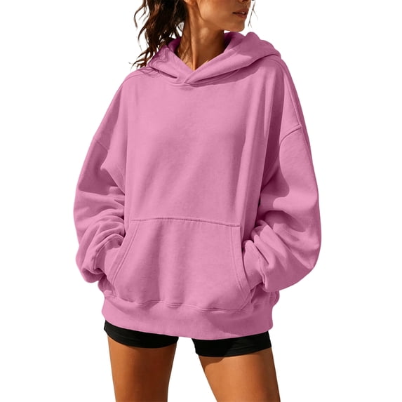 Womens Oversized Hoodies Satin lined Hoodies Oversized Sweatshirt Fall Sweaters Casual Y2K Jacket Clothes, XL