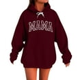 thumbnail image 1 of Womens Oversized Hoodies Sweatshirts Long Sleeve MAMA Print Casual Loose Fleece Pullover Winter Fall Outfits Fashion Y2k Clothes, 1 of 5