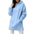 thumbnail image 1 of Womens Oversized Hoodies Sweatshirts Long Sleeve Pullover with Pocket Fall Winter Outfits Y2k Clothes M, 1 of 8