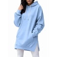 thumbnail image 1 of Womens Oversized Hoodies Sweatshirts Long Sleeve Pullover with Pocket Fall Winter Outfits Y2k Clothes M, 1 of 8