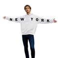 thumbnail image 1 of Womens Oversized Hoodies Unisex Couples New York Letter Print Long Sleeve With Pocket Couple Matching Winter Fashion Hooded Sweatshirts, 1 of 6
