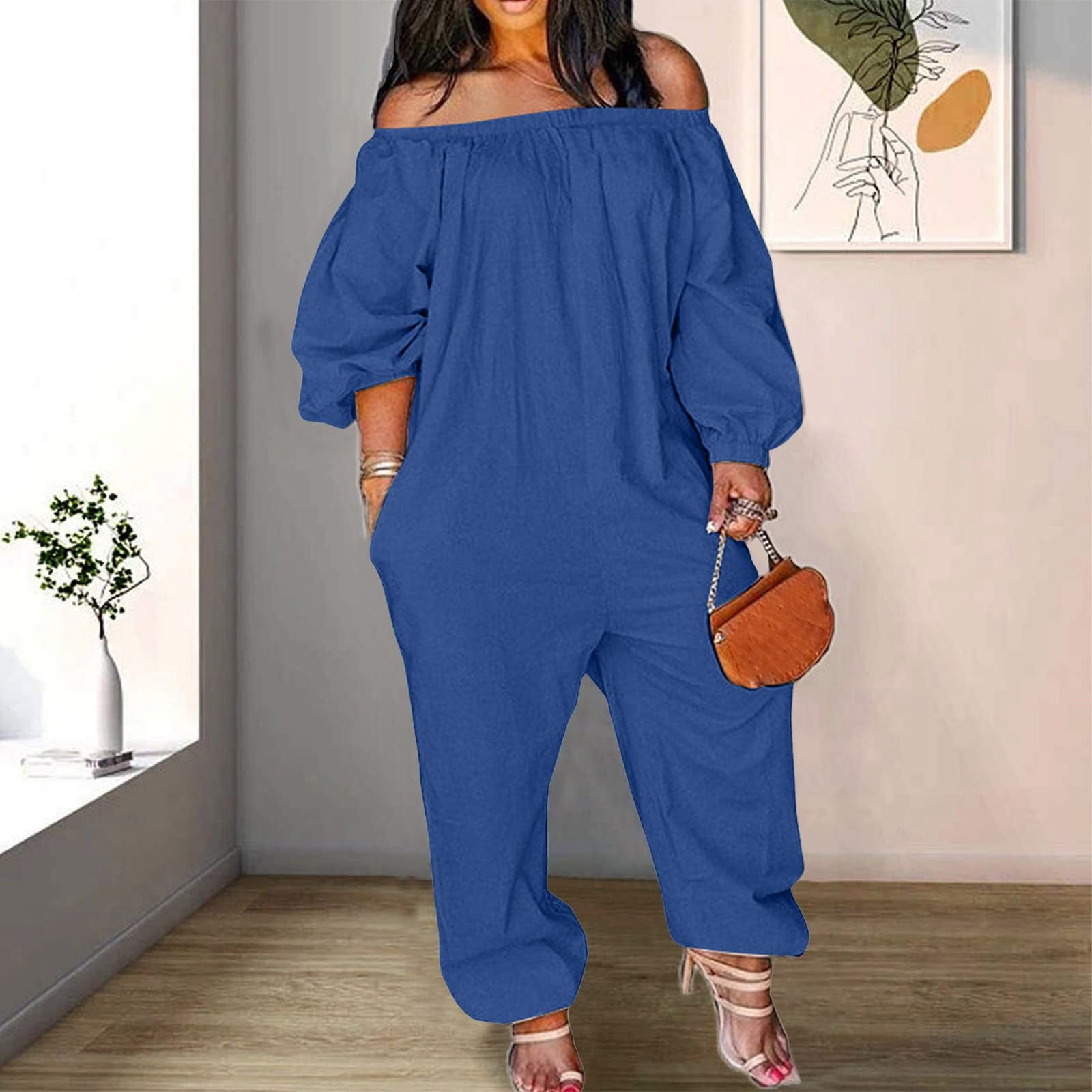 Womens tapered hot sale jumpsuit