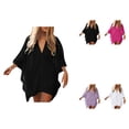 thumbnail image 1 of Womens Oversized Lace Floral Beach Cover Up Dress Loose Boho Kaftan Kimono Swimsuit Coverup for Bikini Bathing Suit, 1 of 8