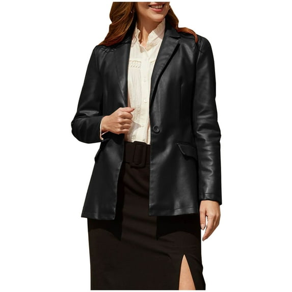 Womens Oversized Leather Jackets Faux Casual Zip Up Long Sleeve Trendy Bomber Motorcycle Jacket with Pockets 2024 Bomber Jacket Women Jackets for Women