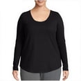 thumbnail image 1 of Womens Oversized Long Sleeve Tops Lightweight Jersey Scoop Neck T-Shirt Basic Full Sleeve Cotton T Shirts Stretch, 1 of 6