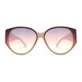 thumbnail image 1 of Womens Oversized Mod Oval Thick Temple Plastic Chic Sunglasses Pink Purple, 1 of 4
