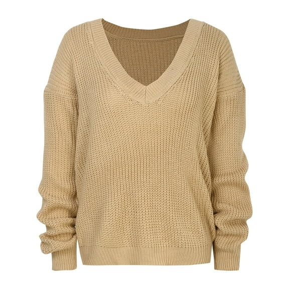 Womens Oversized Off The Shoulder Tops Long Sleeve Waffle Knit Shirt Drop Shoulder Sweater Top
