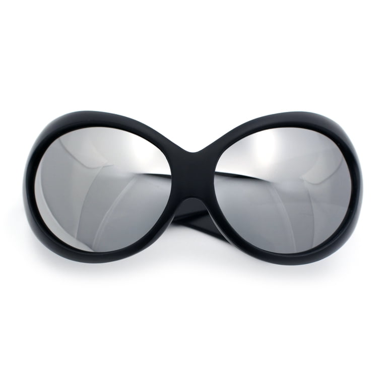 Womens Oversized Oval Wrap Around High Temple Goggle Plastic  display picture 3