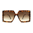 thumbnail image 1 of Womens Oversized Rectangle Butterfly Fashion Designer Sunglasses Tortoise Brown, 1 of 4