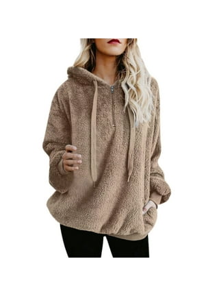 gakvbuo Clearance Items All 2022!Sweaters For Women Fall Fashion 2022  Oversized Sherpa Pullover Hoodie With Pockets Fuzzy Fleece Sweatshirt  Fluffy Coat V-Neck Long Sleeve Hooded Blouse Sweatshirt 