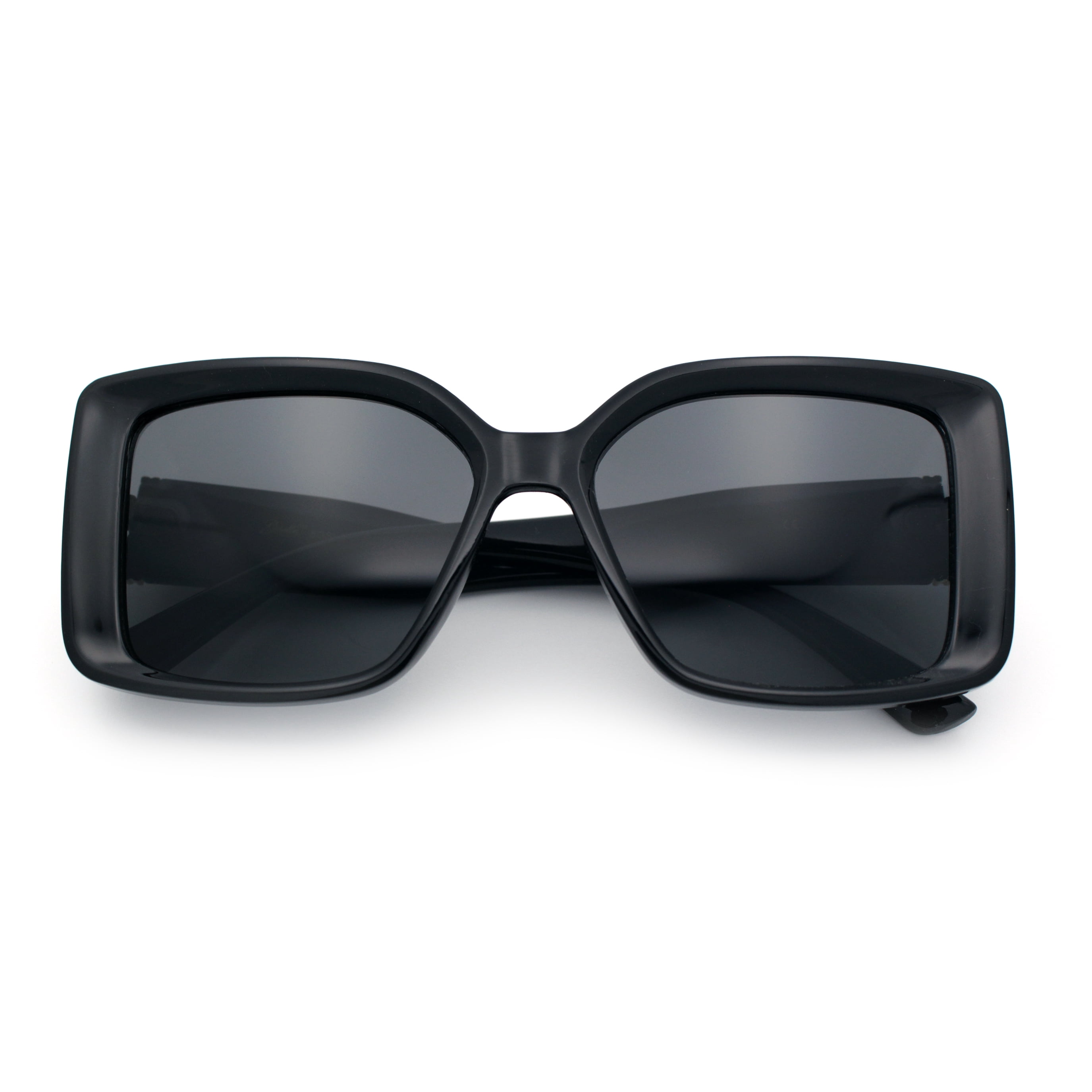 Classic Women\'s Oversized Black Sunglasses Vintage Oversized Chunky Sunglasses by Funky Junque – FUNKY  main image 3