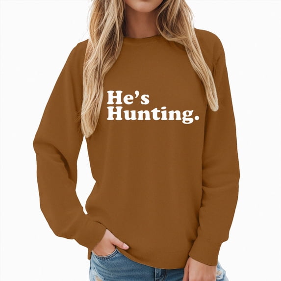 Womens Oversized Sweatshirt Crewneck Long Sleeve Fleece Lined Pullover Tops Fall Outfits Winter Clothes Coffee M